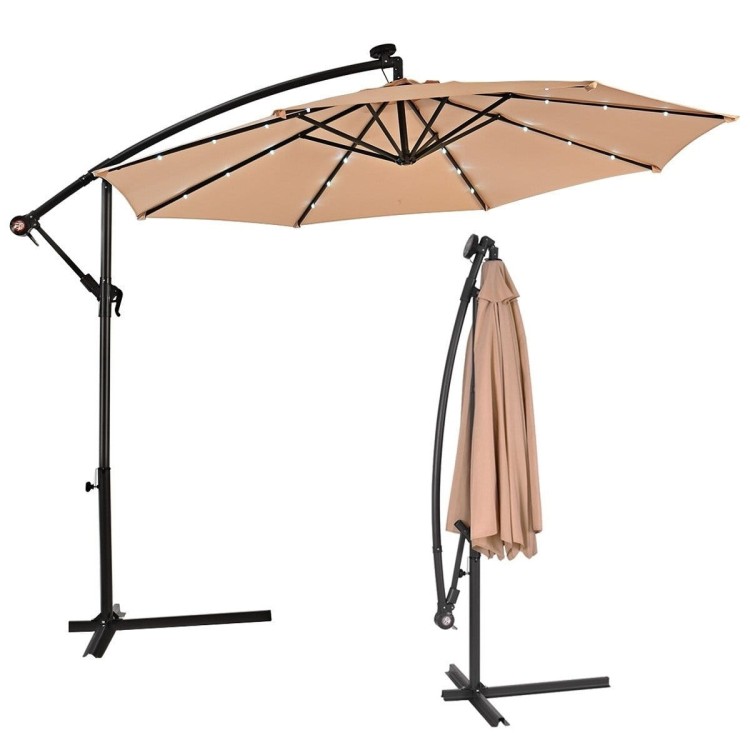 Parasol ogrodowy na balkon taras z wysięgnikiem 300 cm