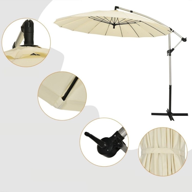 Parasol ogrodowy z regulacją nachylenia 300cm