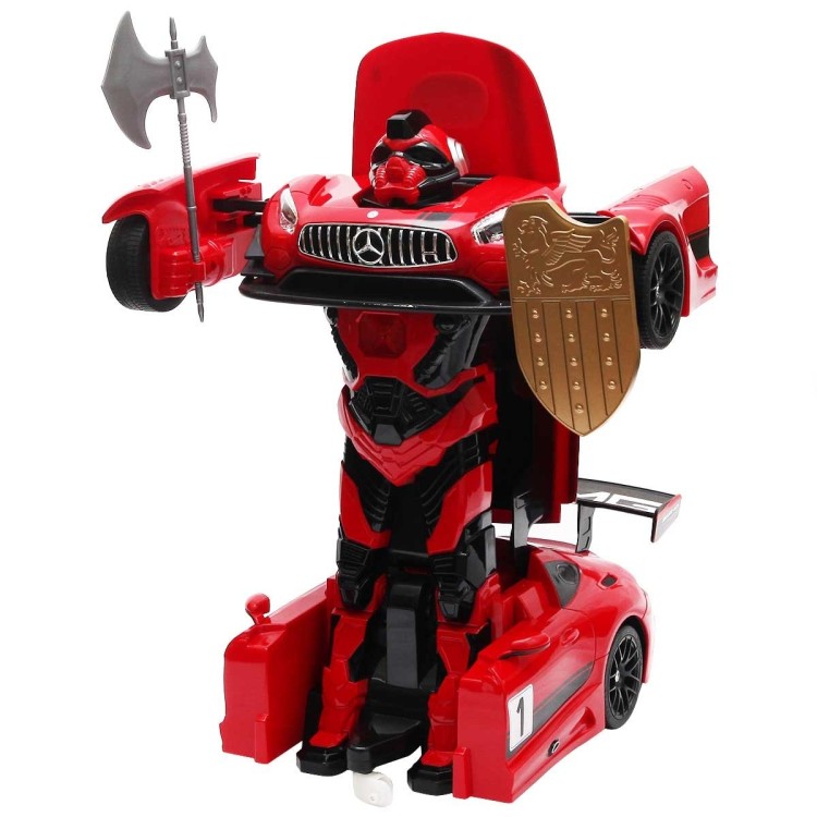 Zdalnie sterowany robot transformujący się w samochód sportowy