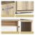 Drewniany stolik kawowy do salonu 105 x 60 x 46 cm