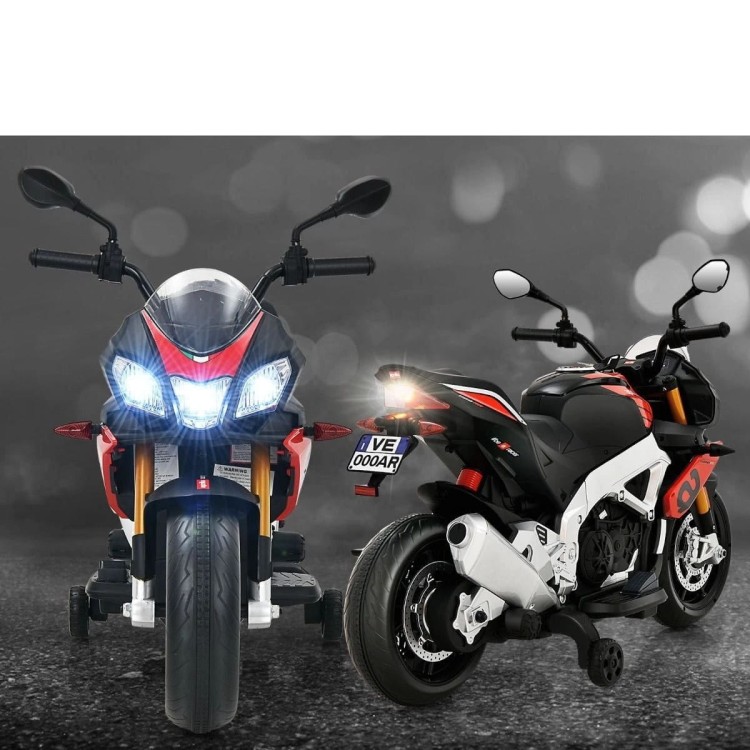 Elektryczny motocykl dla dzieci z doczepianymi kółkami 109 x 49,5 x 71 cm