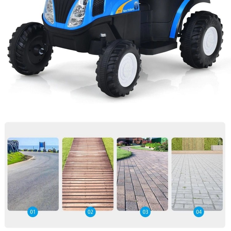 Elektryczny samochód dla dzieci Traktor z przyczepką