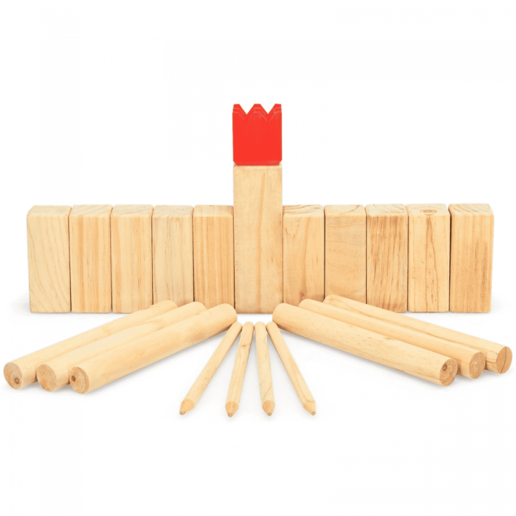 Zestaw do gry w Kubb - Gra podwórkowa dla całej rodziny