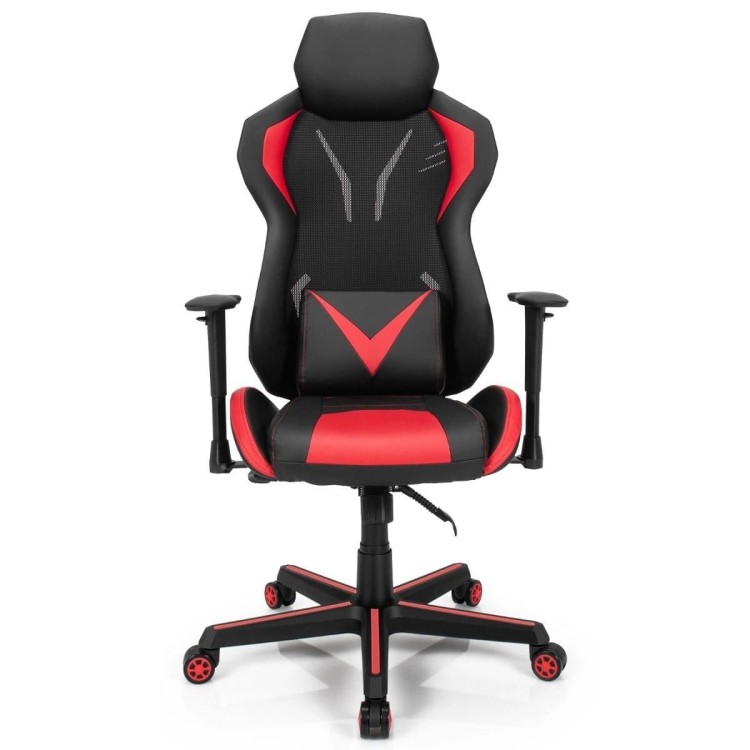 Ergonomiczne krzesło gamingowe Czerwono-czarne