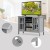 Drewniana szafka pod TV 109 x 39,5 x 77 cm