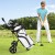 2-kołowy wózek golfowy z wbudowaną tabelą punktacji