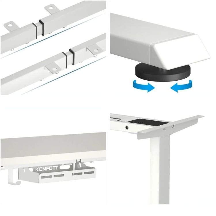 Elektryczny stelaż podstawa do biurka 109-151 x 58 x 70-120cm