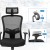 Ergonomiczne krzesło biurowe regulowane 65 x 63 x 113–129 cm