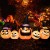 Dekoracja Halloween straszne dynie LED 247 cm