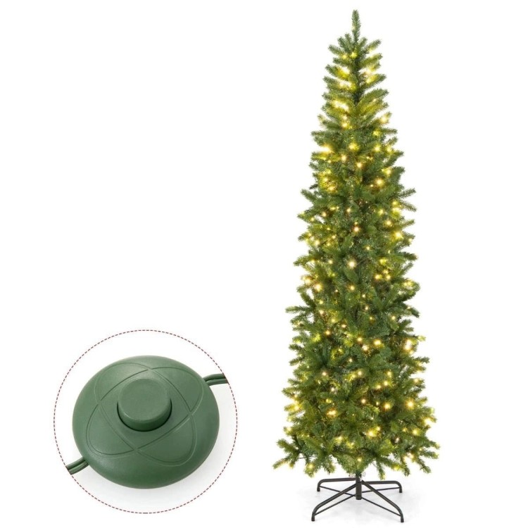 Choinka świąteczna z lampkami LED 225 cm
