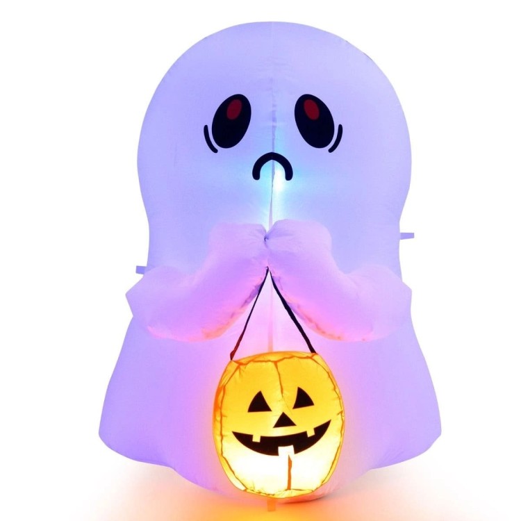Dekoracja Halloween Dmuchany duch z dynią