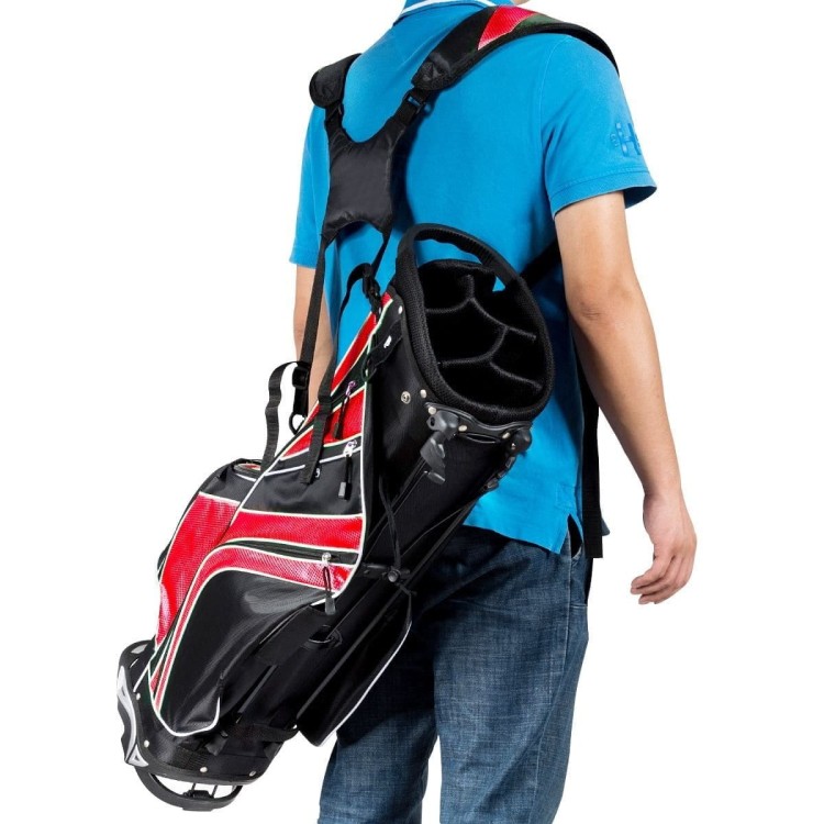 Torba golfowa z zapinanymi na zamek przegródkami i kieszonką termoizolacyjną