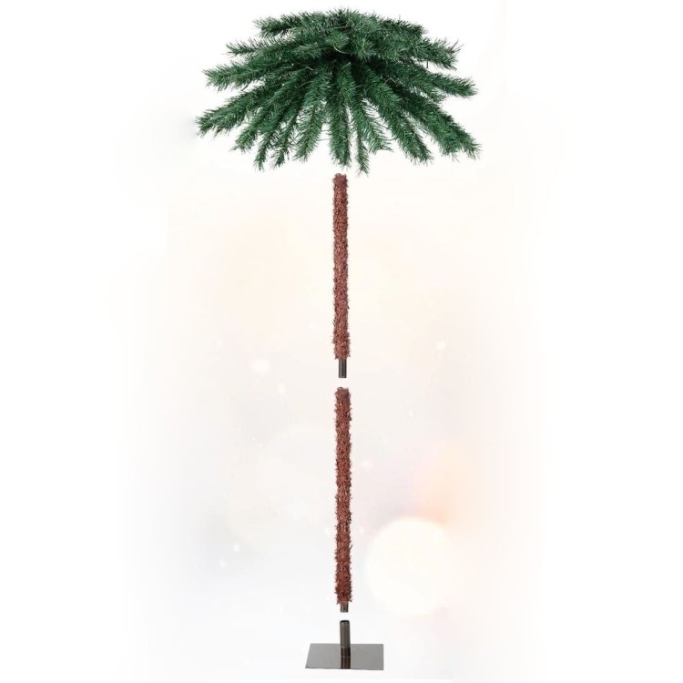 Sztuczna palma ze świątecznymi lampkami LED 183 cm