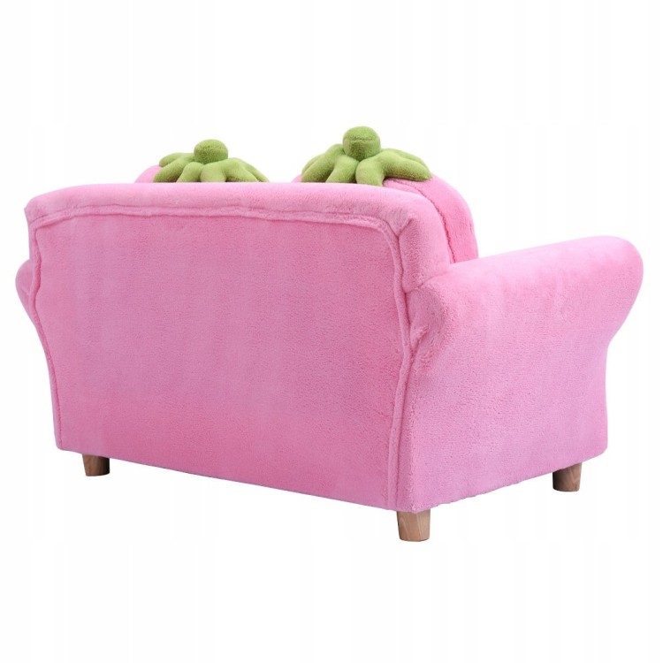 Mini sofa kanapa dla dzieci truskawka
