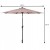 Parasol ogrodowy z solarnymi diodami led 300 cm