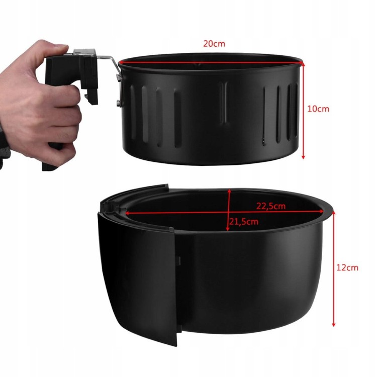 Frytkownica beztłuszczowa 3.2l 1400w