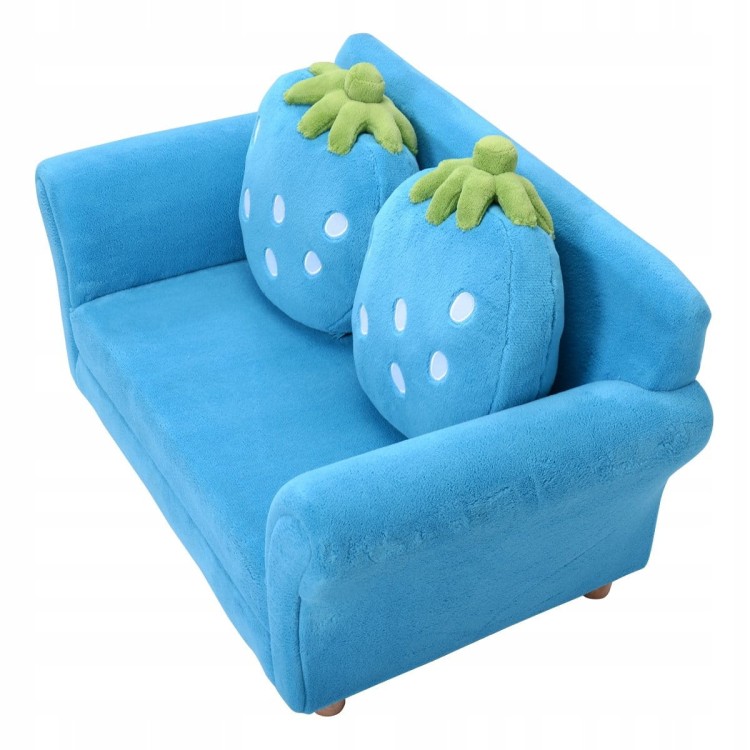Mini sofa kanapa dla dzieci truskawka