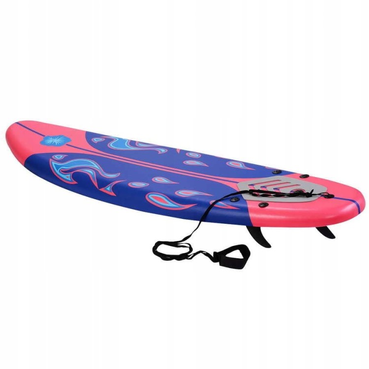 Deska surfingowa 180cm ze smyczą zabezpieczającą