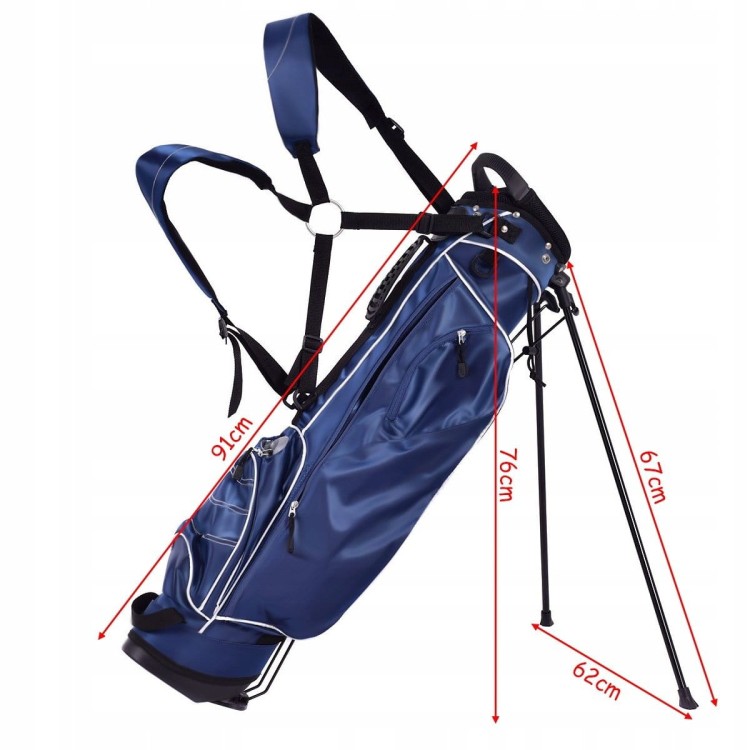 Torba na kije golfowe z 4 kieszeniami