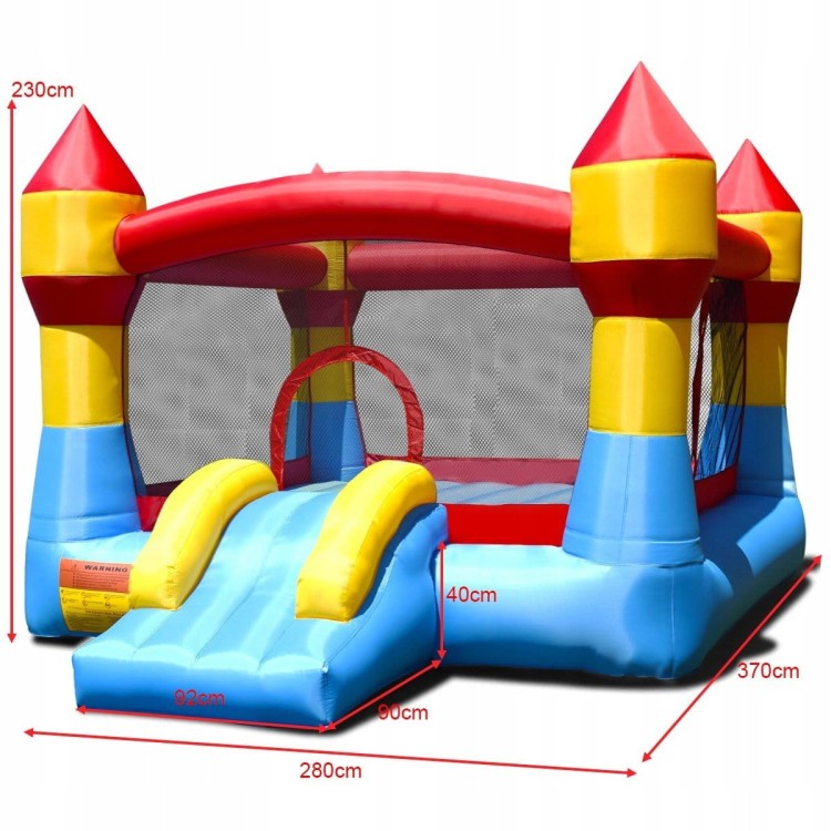 Dmuchany zamek trampolina ze zjeżdżalnią