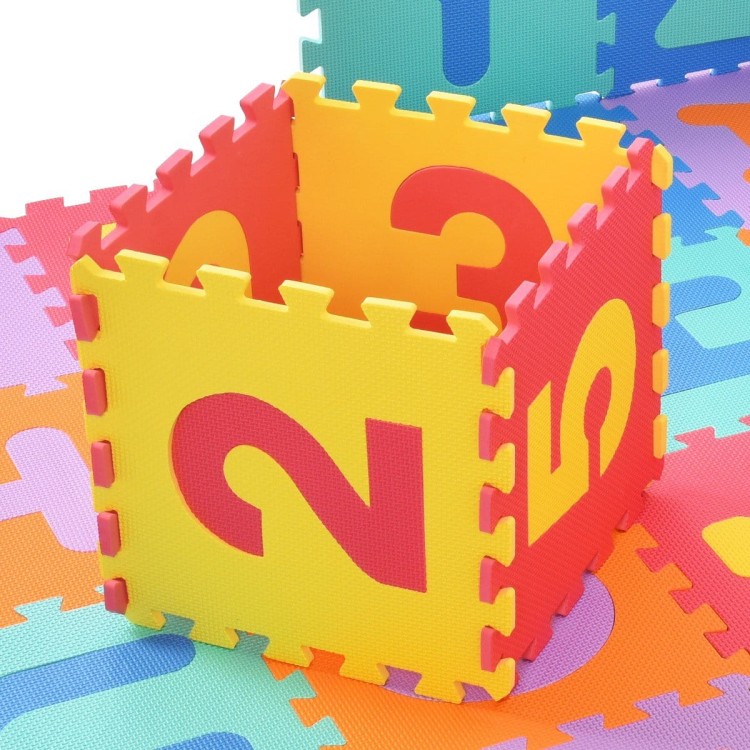Duża piankowa mata edukacyjna puzzle