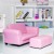 Mini sofa dziecięca z podnóżkiem