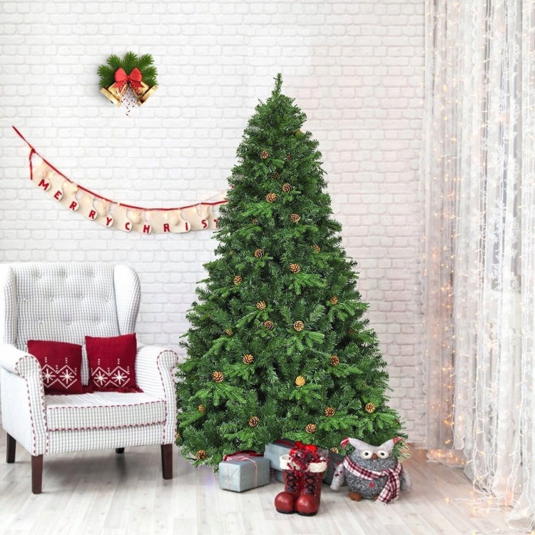Sztuczna choinka świąteczna z światłami led 225cm