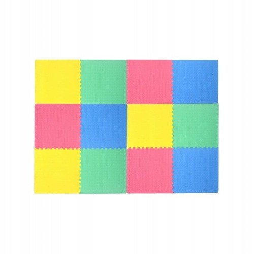 Mata piankowa edukacyjna puzzle 12 szt. 244x185cm