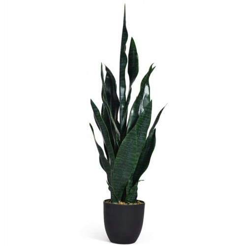Sztuczna roślina ozdobna sansewieria w donicy 90cm