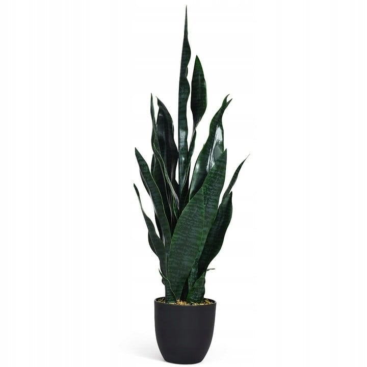 Sztuczna roślina ozdobna sansewieria w donicy 90cm