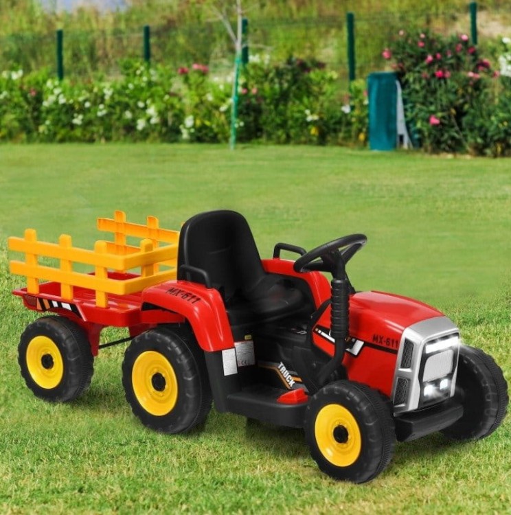 Traktor elektryczny z przyczepką dla dzieci