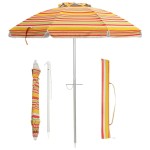 Parasol plażowy z regulacją nachylenia i torbą