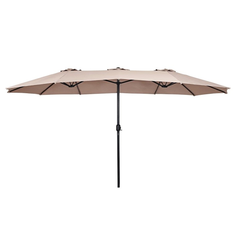 Podwójny parasol ogrodowy na taras 460 cm