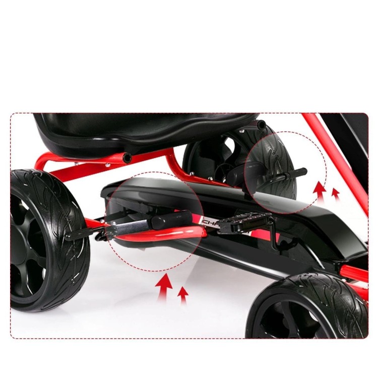 Gokart 4-kołowy na pedały dla dzieci