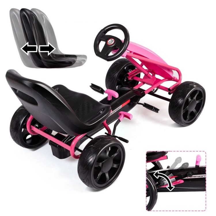 Gokart 4-kołowy na pedały dla dzieci