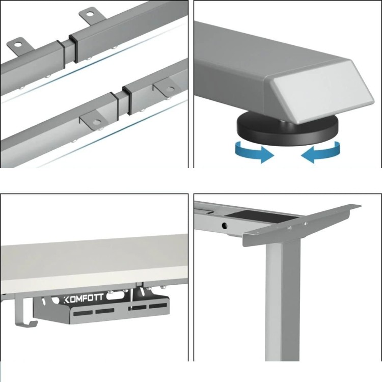 Elektryczny stelaż podstawa do biurka 109-151 x 58 x 70-120cm