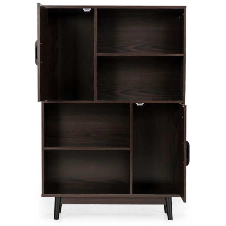 Drewniany kredens z 4 poziomami 80 x 24 x 119,5 cm