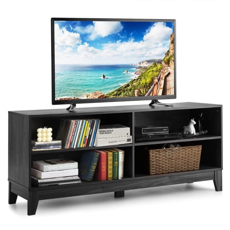 Drewniana szafka RTV z półkami 147 x 40 x 61 cm