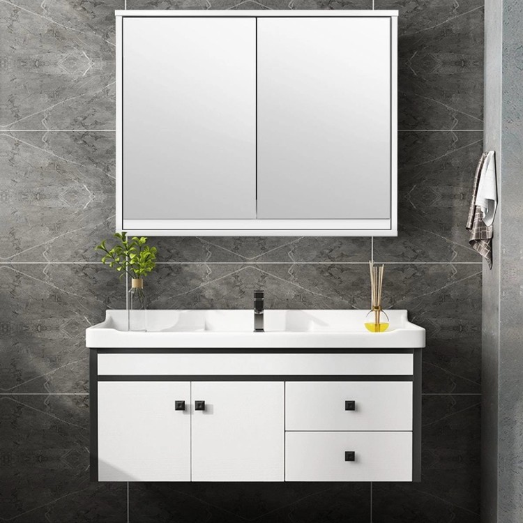 Szafka łazienkowa z lustrem 55 x 14 x 45 cm