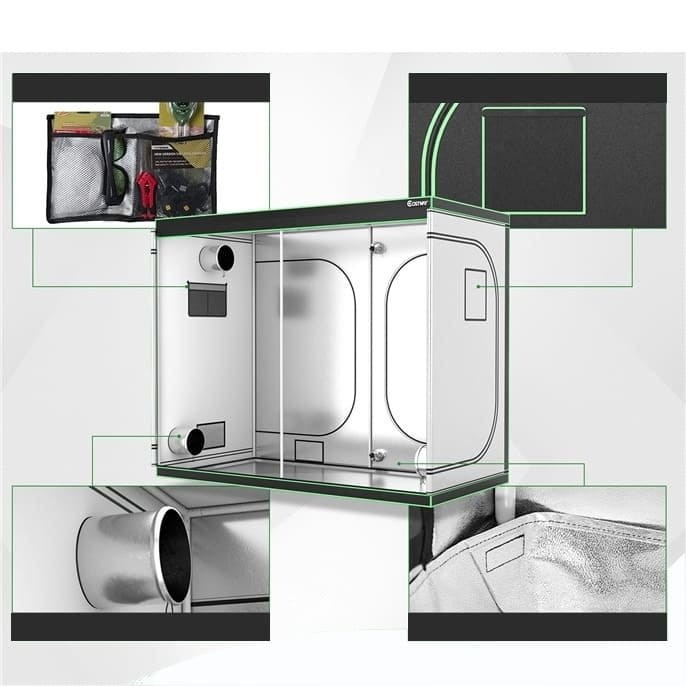 Growbox kompaktowa szklarnia 242 x 122 x 201 cm