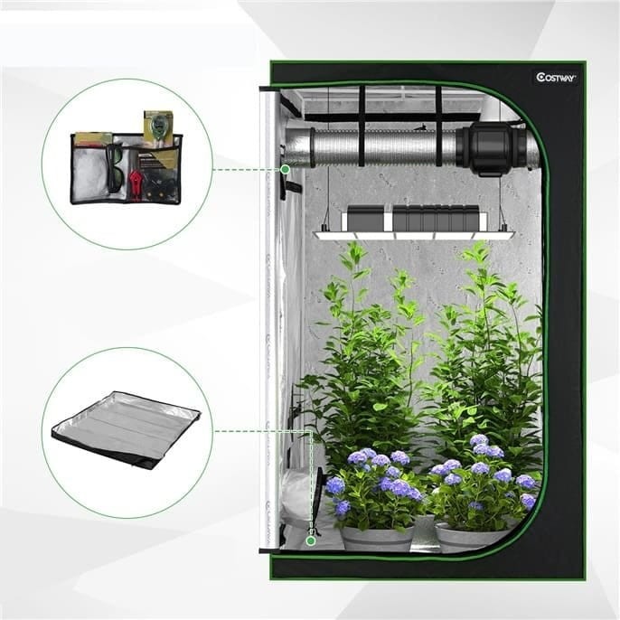 Growbox kompaktowa szklarnia 122 x 122 x 201 cm