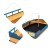 Piaskownica drewniany statek piracki z ławką 171 x 100 x 130cm