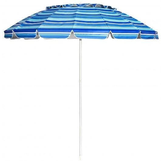 Parasol plażowy regulowany z ochroną UPF 50+ 2,2 x 2,45 m