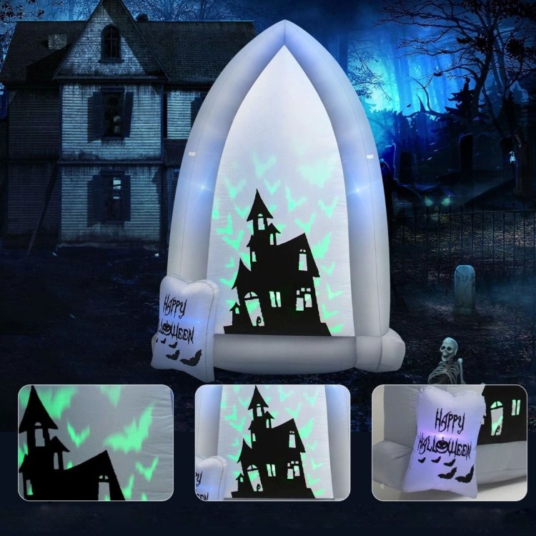 Dekoracja Halloween Dmuchana płyta nagrobkowa 210 cm