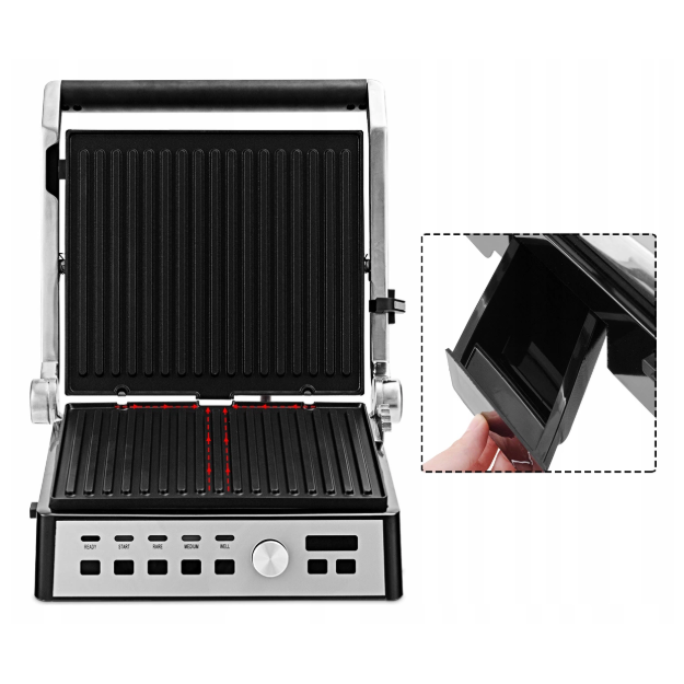 Grill elektryczny opiekacz z regulacja temperatury