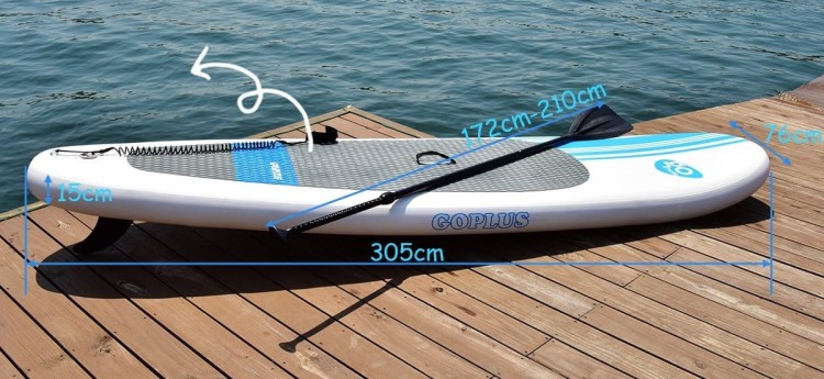 Deska sup stand up board pompowana do wiosłowania 305cm