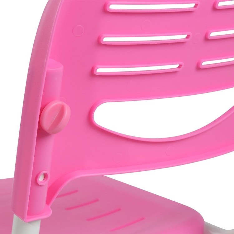 Stół kreślarski biurko szkolne z krzesłem dla dziecka pink