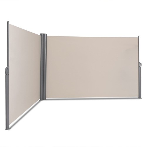 Podwójna składana markiza boczna do ogrodu 600 x 180cm