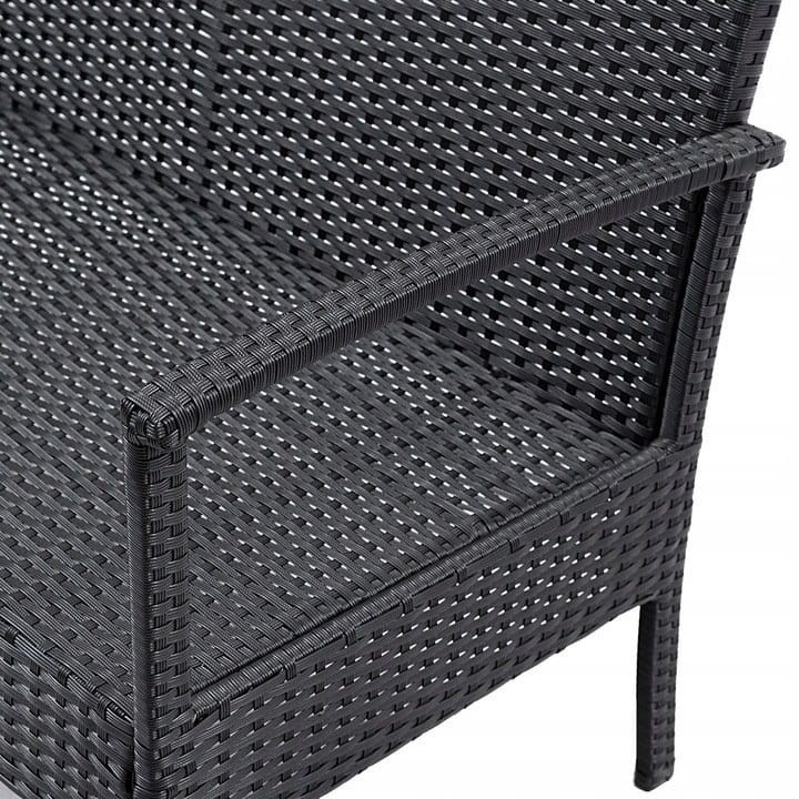 Meble ogrodowe rattanowe zestaw stół sofa i fotele