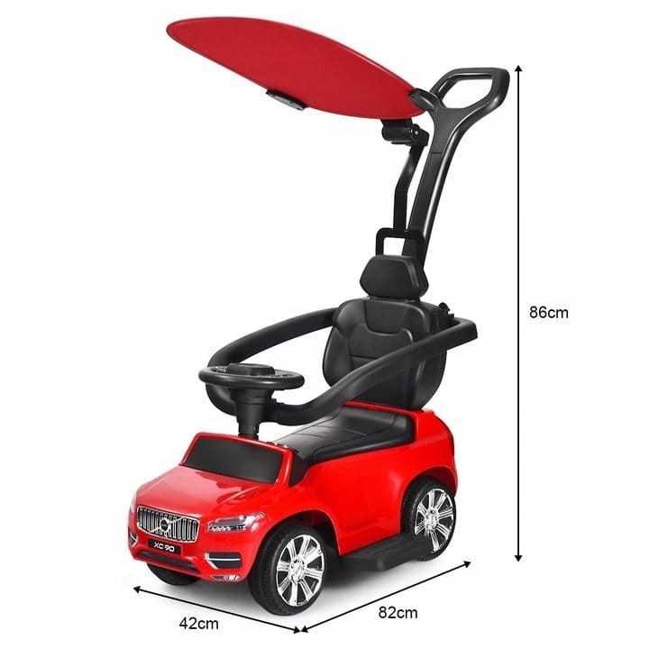Auto jeździk dla dzieci 3w1 czerwone